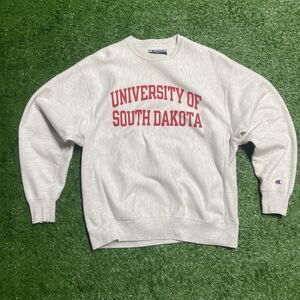 Champion Reverse Weave University  South Dakota Crewneck Men’s Large Vintage